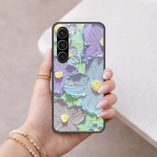 Samsung Galaxy S23 Plus 5G Cover - Floral Series 3 - HQ Ultra Shine Premium Infinity Glass Soft Silicon Borders Case