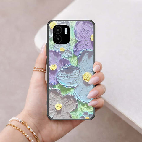 Xiaomi Redmi A2 Cover - Floral Series 3 - HQ Ultra Shine Premium Infinity Glass Soft Silicon Borders Case