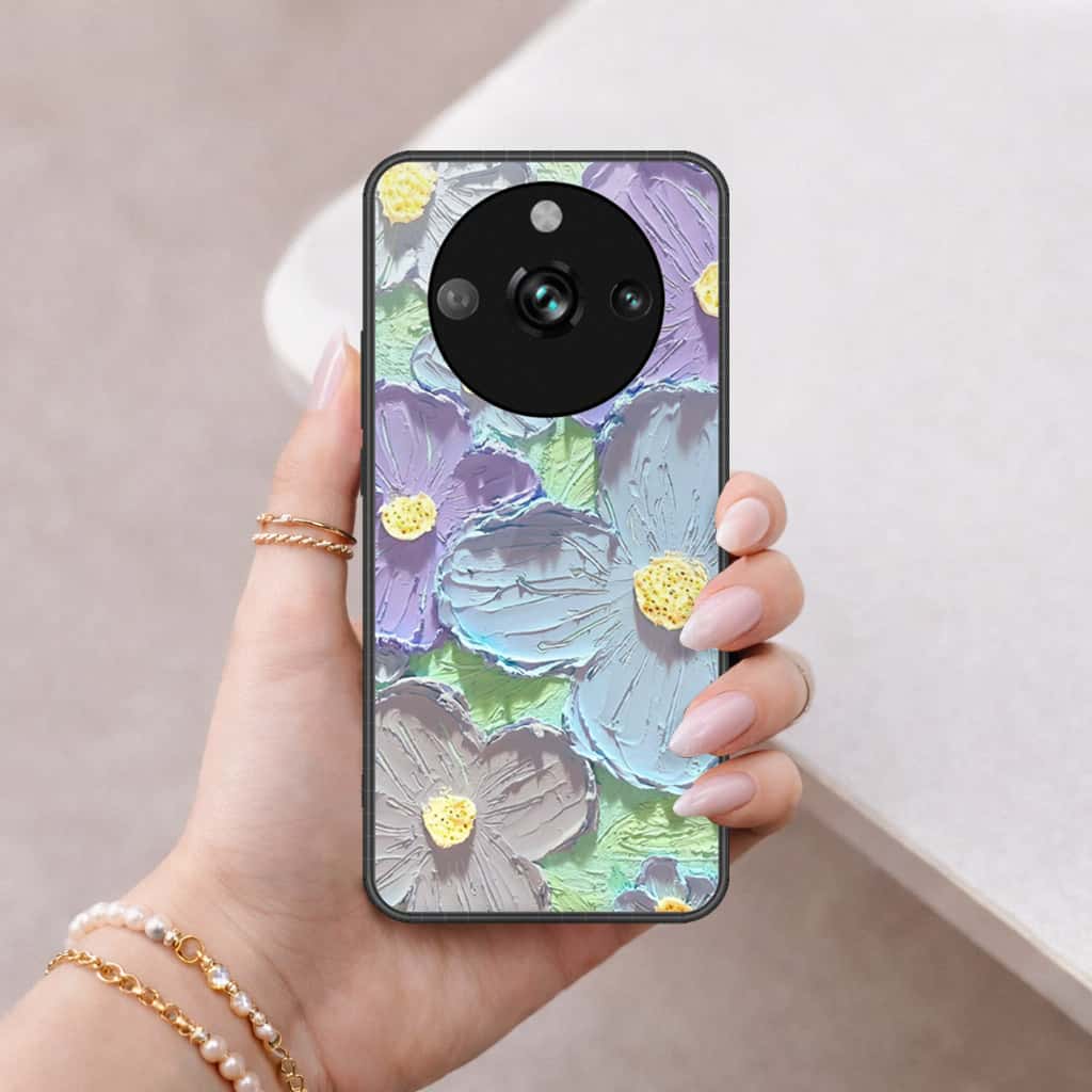 Realme 11 Pro Cover - Floral Series 3 - HQ Ultra Shine Premium Infinity Glass Soft Silicon Borders Case