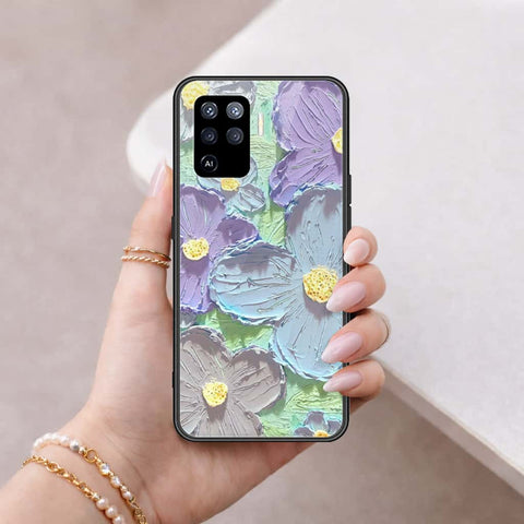 Oppo A94 Cover - Floral Series 3 - HQ Ultra Shine Premium Infinity Glass Soft Silicon Borders Case