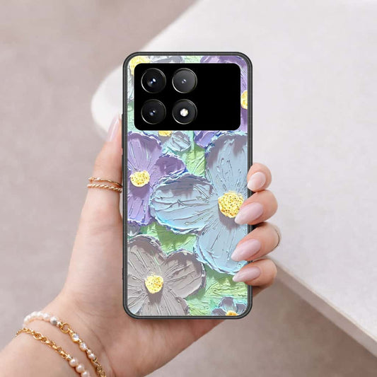 Xiaomi Poco F6 Pro Cover - Floral Series 3 - HQ Ultra Shine Premium Infinity Glass Soft Silicon Borders Case