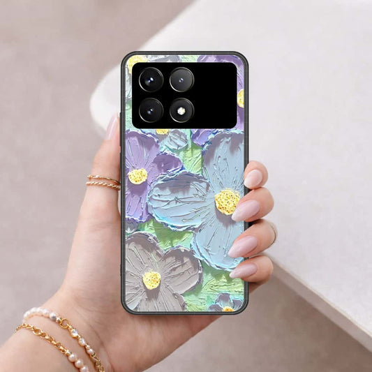 Xiaomi Poco X6 Pro Cover - Floral Series 3 - HQ Ultra Shine Premium Infinity Glass Soft Silicon Borders Case