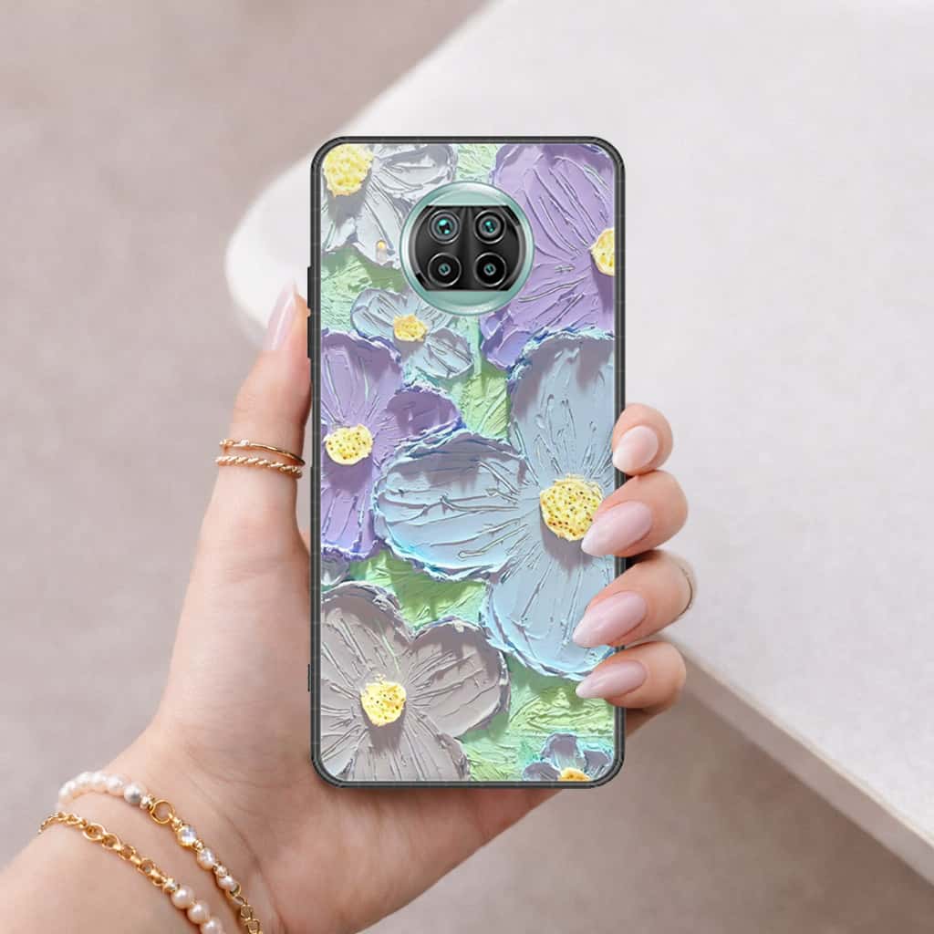 Xiaomi Redmi Note 9 Pro 5G Cover - Floral Series 3 - HQ Ultra Shine Premium Infinity Glass Soft Silicon Borders Case