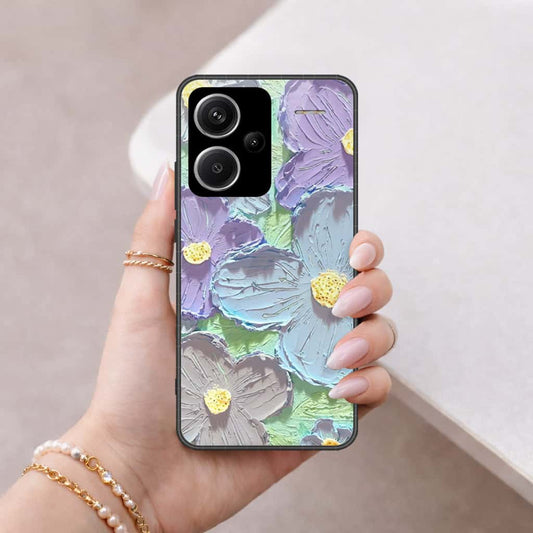 Xiaomi Redmi Note 13 Pro Plus 5G Cover - Floral Series 3 - HQ Ultra Shine Premium Infinity Glass Soft Silicon Borders Case