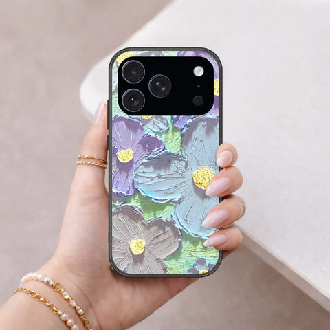 iPhone 18 Pro - Floral Series 3 - HQ Ultra Shine Premium Infinity Glass Soft Silicon Borders Case