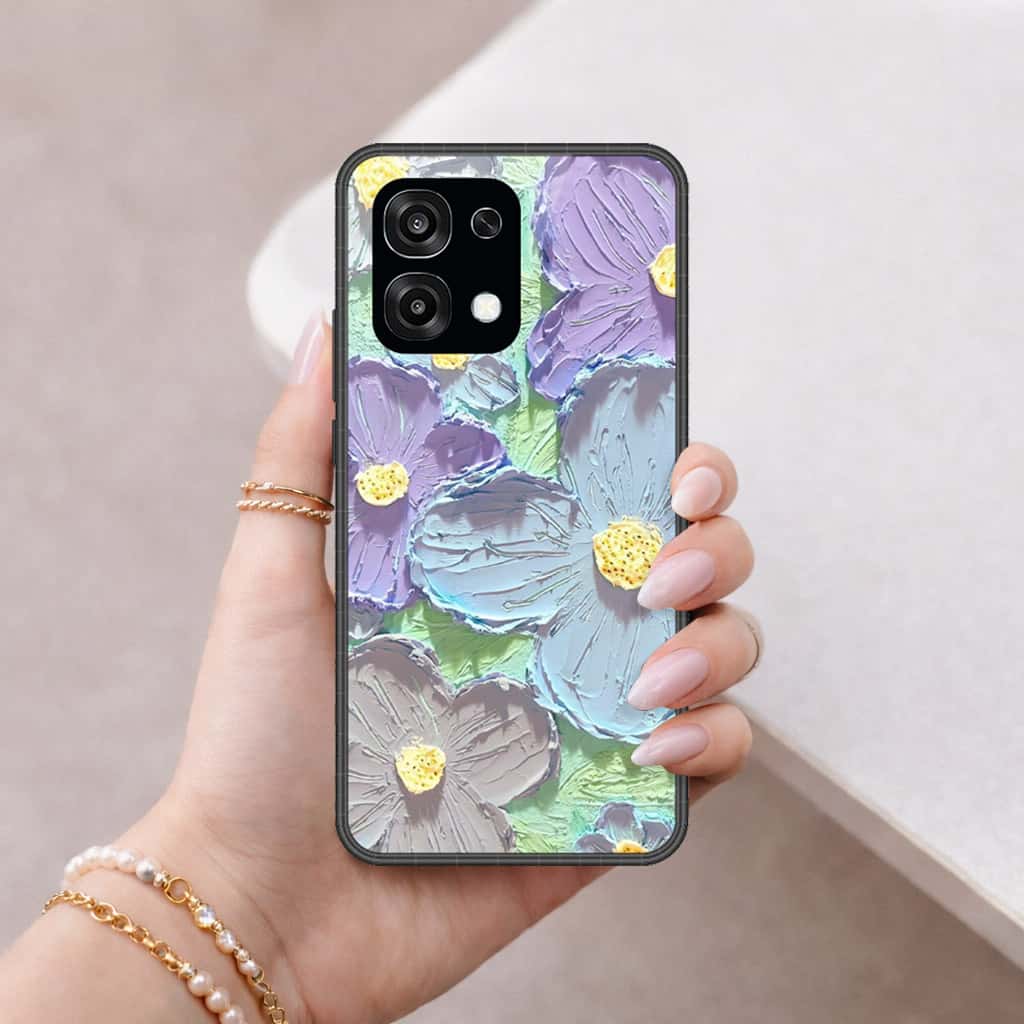 Oppo A6 Pro 5G Cover - Floral Series 3 - HQ Ultra Shine Premium Infinity Glass Soft Silicon Borders Case