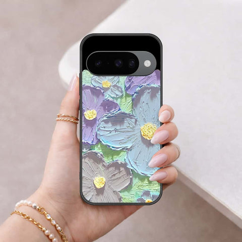 Google Pixel 10 Cover - Floral Series 3 - HQ Ultra Shine Premium Infinity Glass Soft Silicon Borders Case