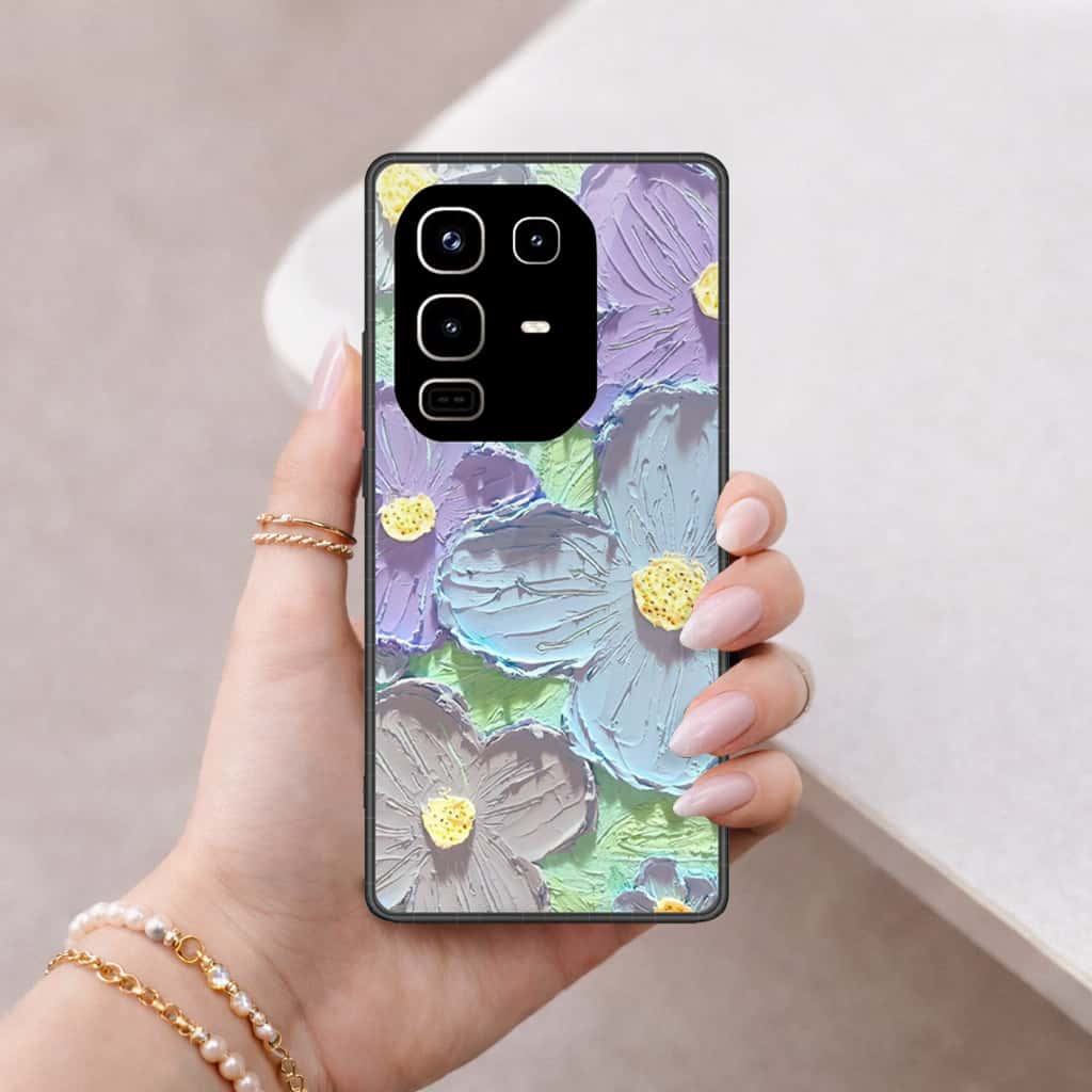 Infinix Note 50 Pro 4G Cover - Floral Series 3 - HQ Ultra Shine Premium Infinity Glass Soft Silicon Borders Case