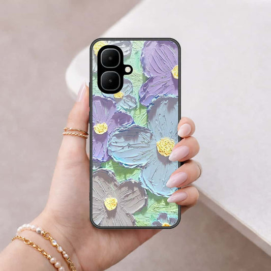 Infinix Smart 10 Cover - Floral Series 3 - HQ Ultra Shine Premium Infinity Glass Soft Silicon Borders Case
