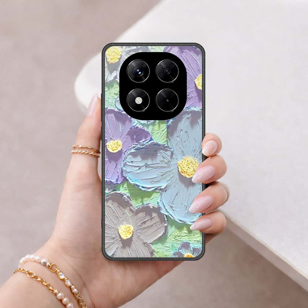 Xiaomi Redmi Note 14 Pro 4G Cover - Floral Series 3 - HQ Ultra Shine Premium Infinity Glass Soft Silicon Borders Case