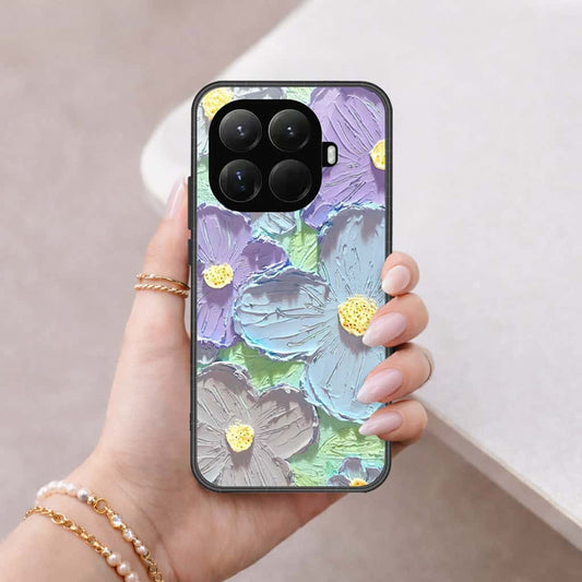 Xiaomi 15t Pro - Floral Series 3 - HQ Ultra Shine Premium Infinity Glass Soft Silicon Borders Case