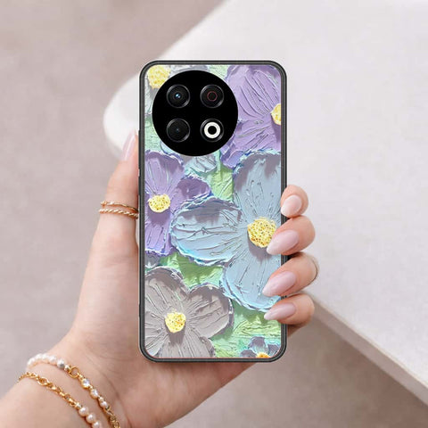 Tecno Spark 30 Pro Cover - Floral Series 3 - HQ Ultra Shine Premium Infinity Glass Soft Silicon Borders Case