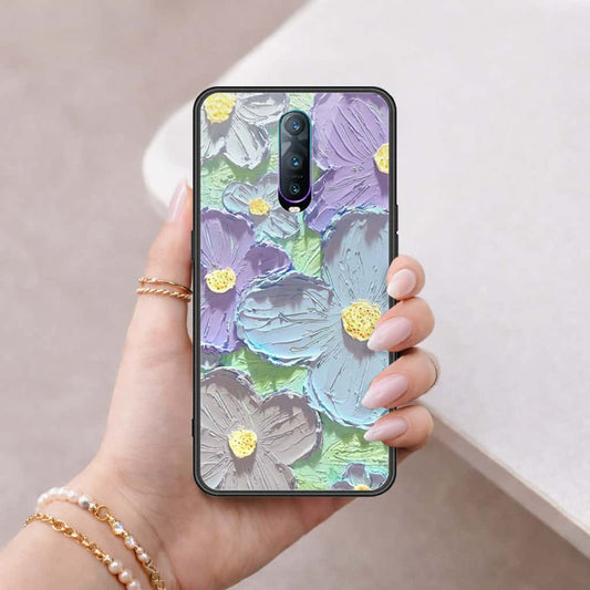 Oppo R17 Pro Cover - Floral Series 3 - HQ Ultra Shine Premium Infinity Glass Soft Silicon Borders Case