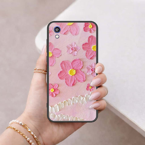 Huawei Honor 8S Cover - Floral Series 3 - HQ Ultra Shine Premium Infinity Glass Soft Silicon Borders Case