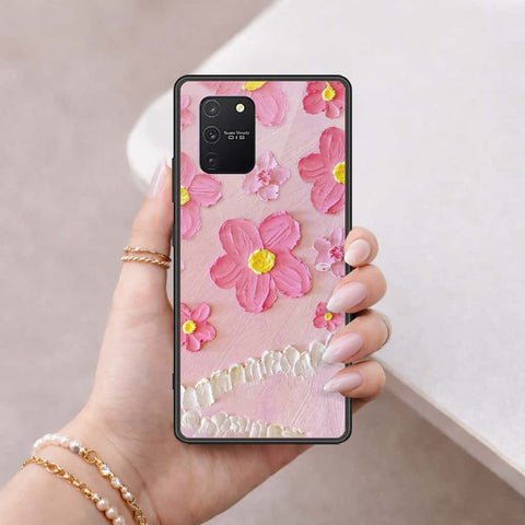 Samsung Galaxy S10 Lite Cover - Floral Series 3 - HQ Ultra Shine Premium Infinity Glass Soft Silicon Borders Case