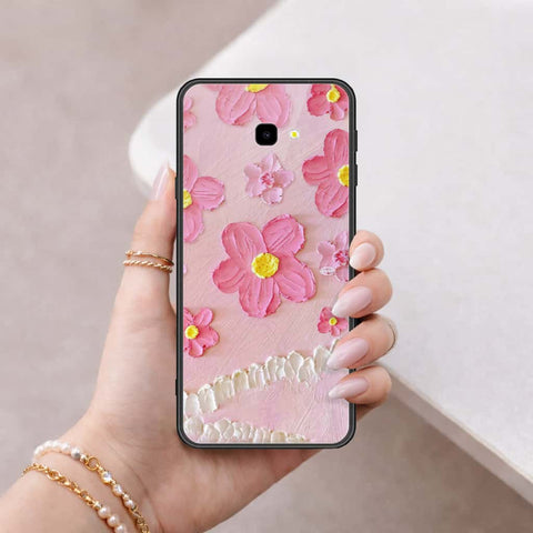 Samsung Galaxy J4 Plus Cover - Floral Series 3 - HQ Ultra Shine Premium Infinity Glass Soft Silicon Borders Case