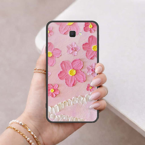 Samsung Galaxy J7 Prime Cover - Floral Series 3 - HQ Ultra Shine Premium Infinity Glass Soft Silicon Borders Case
