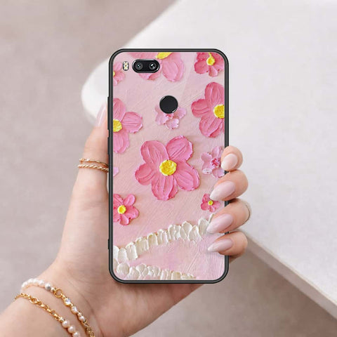 Xiaomi Mi A1 / Mi 5X Cover - Floral Series 3 - HQ Ultra Shine Premium Infinity Glass Soft Silicon Borders Case