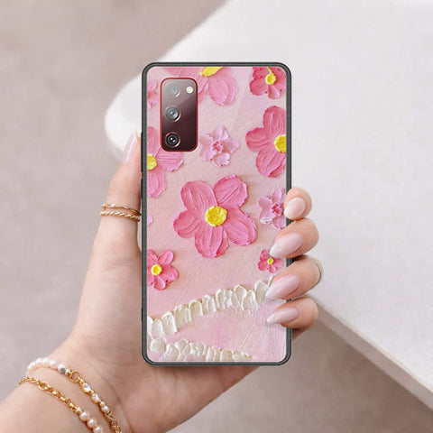 Samsung Galaxy S20 FE Cover - Floral Series 3 - HQ Ultra Shine Premium Infinity Glass Soft Silicon Borders Case