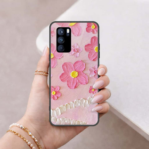 Oppo Reno 6 Pro 5G Cover - Floral Series 3 - HQ Ultra Shine Premium Infinity Glass Soft Silicon Borders Case