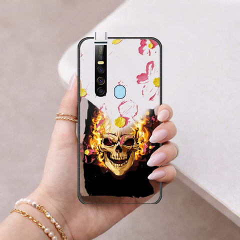 Tecno Camon 15 Pro Cover - Floral Series 3 - HQ Ultra Shine Premium Infinity Glass Soft Silicon Borders Case