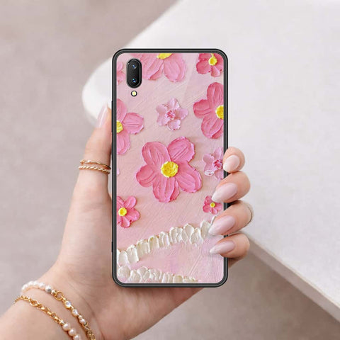 Vivo X21s Cover - Floral Series 3 - HQ Ultra Shine Premium Infinity Glass Soft Silicon Borders Case
