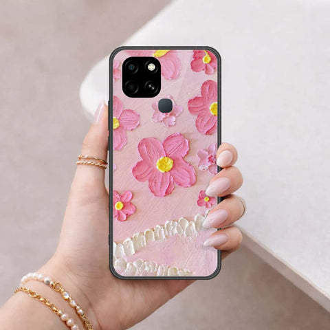 Infinix Smart 6 Cover - ONation Persian Rugs Series 2 - HQ Ultra Shine Premium Infinity Glass Soft Silicon Borders Cas