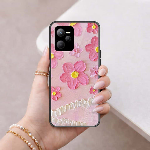 Realme 9 Pro Cover - Floral Series 3 - HQ Ultra Shine Premium Infinity Glass Soft Silicon Borders Case