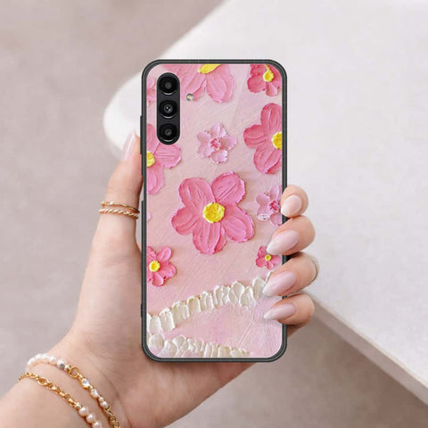 Samsung Galaxy A04s Cover - Floral Series 3 - HQ Ultra Shine Premium Infinity Glass Soft Silicon Borders Case