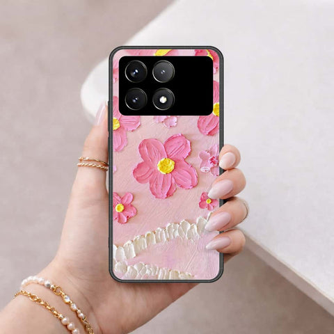 Xiaomi Poco F6 Pro Cover - Floral Series 3 - HQ Ultra Shine Premium Infinity Glass Soft Silicon Borders Case