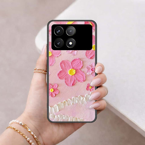 Xiaomi Poco X6 Pro Cover - Floral Series 3 - HQ Ultra Shine Premium Infinity Glass Soft Silicon Borders Case