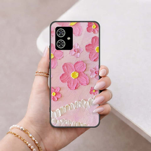 Motorola Moto G64 Cover - Floral Series 3 - HQ Ultra Shine Premium Infinity Glass Soft Silicon Borders Case
