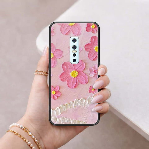 Vivo V17 Pro Cover - Floral Series 3 - HQ Ultra Shine Premium Infinity Glass Soft Silicon Borders Case