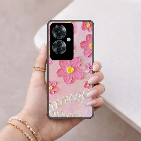 Oppo Reno 11F 5G Cover - Floral Series 3 - HQ Ultra Shine Premium Infinity Glass Soft Silicon Borders Case