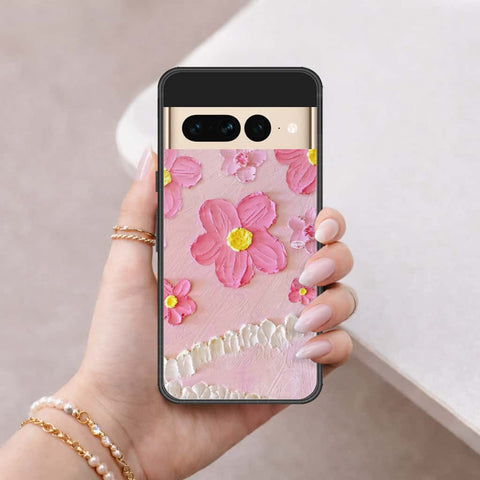 Google Pixel 7 Pro Cover - Floral Series 3 - HQ Ultra Shine Premium Infinity Glass Soft Silicon Borders Case