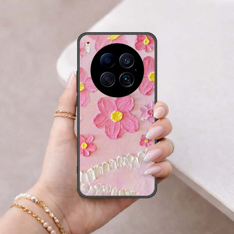 Tecno Camon 40 Premier 5G Cover - Floral Series 3 - HQ Ultra Shine Premium Infinity Glass Soft Silicon Borders Case