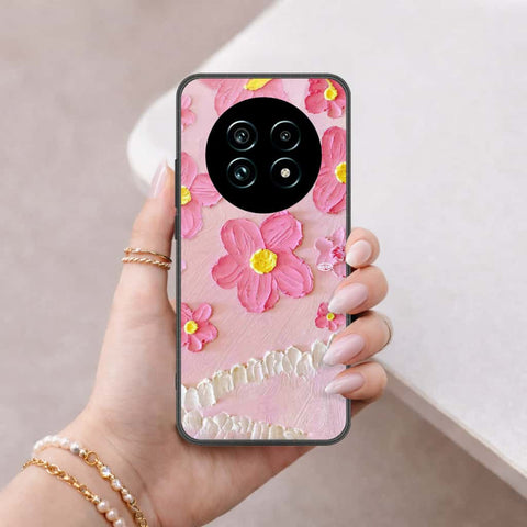 Realme 13 Pro Plus Cover - Floral Series 3 - HQ Ultra Shine Premium Infinity Glass Soft Silicon Borders Case