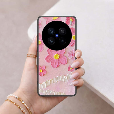 Vivo V7 Plus Cover - Floral Series 3 - HQ Ultra Shine Premium Infinity Glass Soft Silicon Borders Case