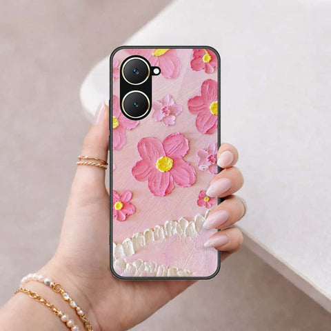 Vivo Y18 Cover - Floral Series 3 - HQ Ultra Shine Premium Infinity Glass Soft Silicon Borders Case