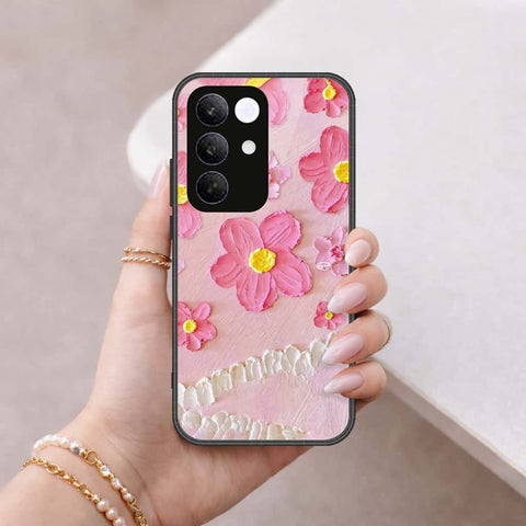 Realme C85 Pro Cover - Floral Series 3 - HQ Ultra Shine Premium Infinity Glass Soft Silicon Borders Case