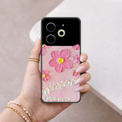 Tecno Pova 6 Pro Cover - Floral Series 3 - HQ Ultra Shine Premium Infinity Glass Soft Silicon Borders Case
