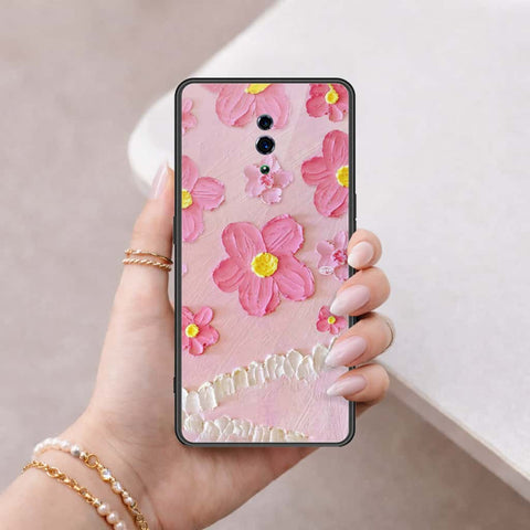 Oppo Reno Cover - Floral Series 3 - HQ Ultra Shine Premium Infinity Glass Soft Silicon Borders Case