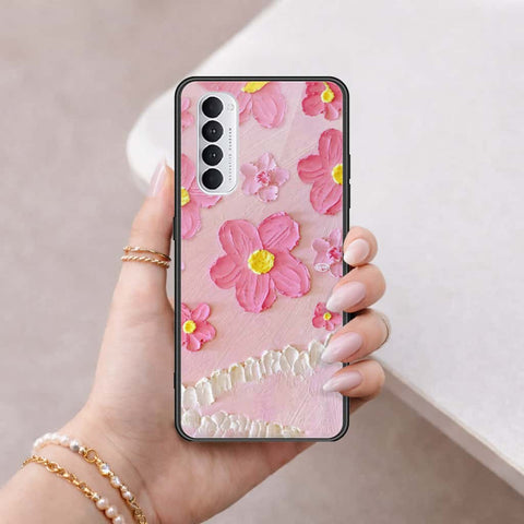 Oppo Reno 4 Pro Cover - Floral Series 3 - HQ Ultra Shine Premium Infinity Glass Soft Silicon Borders Case