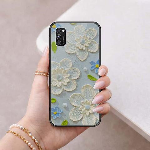 Samsung Galaxy A02s Cover - Floral Series 3 - HQ Ultra Shine Premium Infinity Glass Soft Silicon Borders Case