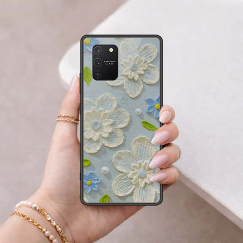 Samsung Galaxy S10 Lite Cover - Floral Series 3 - HQ Ultra Shine Premium Infinity Glass Soft Silicon Borders Case
