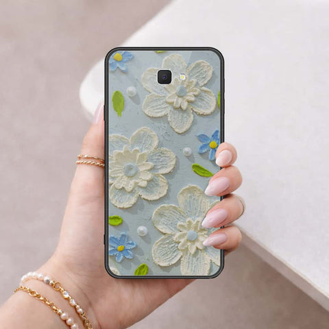 Samsung Galaxy J7 Prime Cover - Floral Series 3 - HQ Ultra Shine Premium Infinity Glass Soft Silicon Borders Case