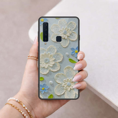 Samsung Galaxy A9 Star Pro Cover - Floral Series 3 - HQ Ultra Shine Premium Infinity Glass Soft Silicon Borders Case