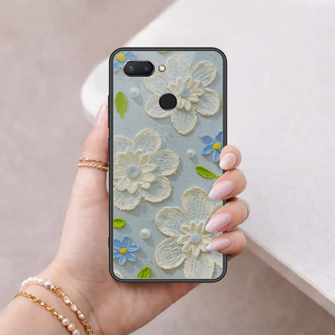Xiaomi Mi 8 Lite Cover - Floral Series 3 - HQ Ultra Shine Premium Infinity Glass Soft Silicon Borders Case