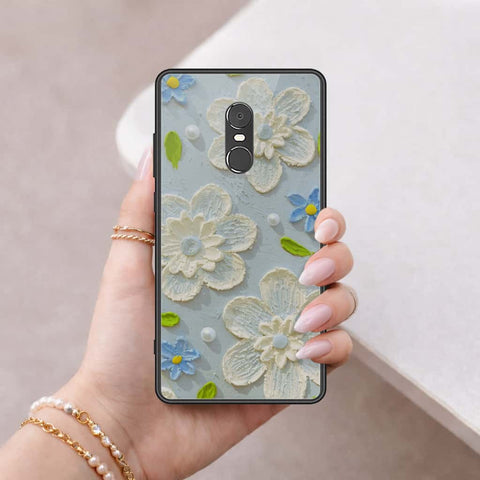 Xiaomi Redmi Note 4 / 4X Cover - Floral Series 3 - HQ Ultra Shine Premium Infinity Glass Soft Silicon Borders Case