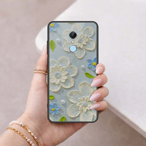 Xiaomi Redmi 5 Cover - Floral Series 3 - HQ Ultra Shine Premium Infinity Glass Soft Silicon Borders Case